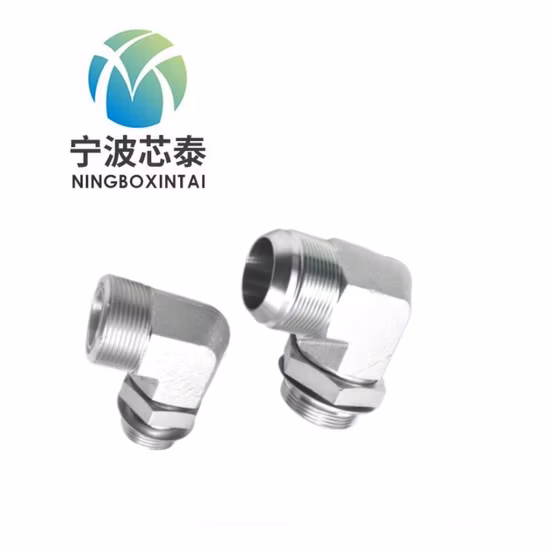 Китай OEM ODM 6j9 Шланг Jic Переборочные фитинги Мужской 90 ° Крест SAE 37 градусов Раструб Гидравлический адаптер 4bn
